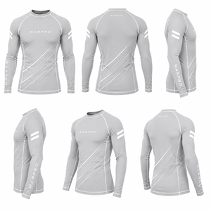 Camiseta de Compresión de Manga Larga para Hombre, Ropa Deportiva para Gimnasio, Logotipo Personalizado, Camiseta de Compresión de Manga Larga con Estampado Personalizado para Hombre - Product Image 5