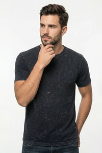 เสื้อยืดถักผ้าฝ้าย100% คอกลมรุ่นพื้นฐานระบายอากาศได้ - Product Image 5