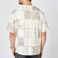 T-shirt personnalisé de qualité supérieure en fibre de bambou et coton polyester 180 g/m², coupe classique, épaules tombantes, col rond, manches courtes, écologique