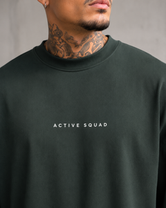 Camiseta Casual de Manga Regular para Hombre Active Squad, Corte Regular, Poliéster/Algodón, Forro Polar Transpirable, Cuello Alto, Lavado - Product Image 5