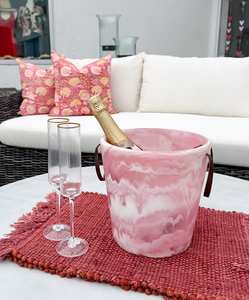 Seau à glace en résine de qualité supérieure, refroidisseur de boissons fait à la main pour le vin, le champagne, la bière, accessoires de bar pour la maison et la cuisine - Product Image 2