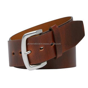 Arnés Natural de grano completo, cinturón informal de moda para hombre, 38mm de ancho, diseño personalizado, cinturón y accesorios informales de cuero para hombre - Product Image 4