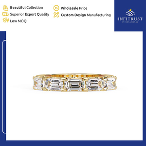 Genuine Supplier Selling Excellent VVS Clarity DEF Color Handcrafted 925 Sterling <b>Silver</b> <b>Solitaire</b> Diamond <b>Rings</b> from India - Product Image 3