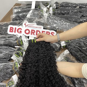 Super sale Black Steam Pixie Curly Raw Hair Bundle Weft Hair Extensions No Shedding No <b>Tangles</b> - Product Image 4