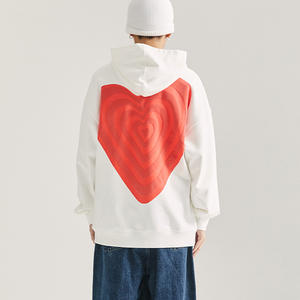 Sudadera con Capucha Blanca Casual para Hombre con Estampado Personalizado, Sudadera de Algodón con Estampado en el Pecho para Hombre, Sudadera de Invierno para Hombre - Product Image 6