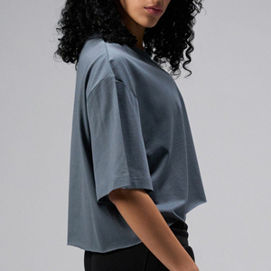 Camiseta Corta Deportiva de Verano para Hombre, de Alta Calidad, Lisa, con Logotipo Personalizado, 180g, 100% Algodón Ecológico - Product Image 3