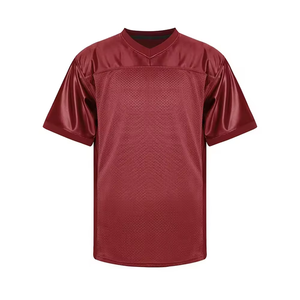 Uniformes de Fútbol Americano Personalizados al por Mayor para Equipos, con Nombres de Equipos, Impresión Sublimada, Cuello en V, Mangas Cortas, Tallas Grandes, Malla - Product Image 5