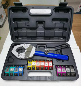 Kit de Herramientas Manuales Hidráulicas para Prensar Mangueras de <span class=keywords><strong>Aire</strong></span> <span class=keywords><strong>Acondicionado</strong></span> con 7 Matrices para Reparación de Mangueras de <span class=keywords><strong>Aire</strong></span> <span class=keywords><strong>Acondicionado</strong></span> de Automóviles - Product Image 1