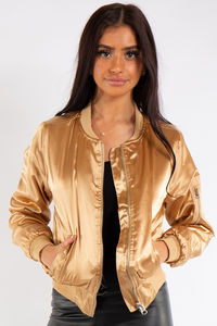 Chaqueta Varsity de Satén para Mujer, Moderna, de Secado Rápido, con Forro de Lana y Cuello Alto, Fabricada en Fábrica, con Tela de Lona Suave - Product Image 6