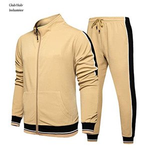 Ensemble de survêtement tendance 2 pièces imprimé avec veste zippée pour homme – Nouvelle collection de survêtements imprimés 2 pièces avec veste zippée et pantalon de jogging - Product Image 1