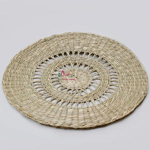 Artex Dong Thap Factory seagrass handicrafts vietnam handmade water hyacinth handicrafts <b>round</b> <b>placemats</b> wholesale - Product Image 6