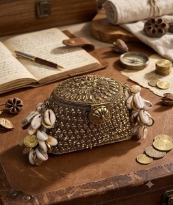 Bolso de Mano y Hombro MOP de Artesanía Natural, Fabricación Mother Clutch, Bordado con Perlas - Product Image 1