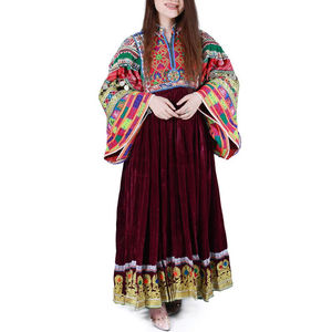 Vestido Afgano Kuchi para Mujer, Tradicional, Tribal, Bordado, Maxi, Hecho a Medida, Proveedor OEM - Product Image 1