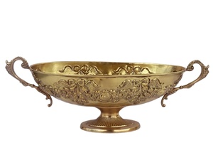 ชามโลหะสำหรับเสิร์ฟอาหารอร่อย,ถ้วยโลหะเสิร์ฟอาหารดีไซน์คลาสสิกสำหรับตกแต่งโต๊ะทนทาน - Product Image 5