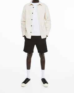 กางเกงยีนส์ขาสั้นผู้ชายสีเทาเข้มสไตล์สตรีทฤดูร้อนแบบขาดเซอร์ๆ - Product Image 6