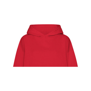 Sweat à capuche d'hiver pour femme en Spandex/Coton/Fibre de bambou, polaire écologique, respirant, coupe-vent, avec logo brodé uni sur le devant, foncé, OEM - Product Image 2