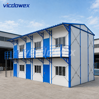 VICDOWEX Maison préfabriquée de type K personnalisée pour le camping de construction, le bureau et l'hébergement des travailleurs