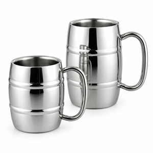 Mug en acier robuste style étain, chopes à bière métalliques haut de gamme, gobelets à cocktail réutilisables écologiques pour bars, restaurants et cadeaux - Product Image 6