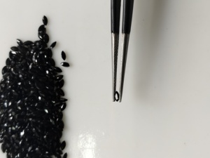Spinelle noire naturelle 3x1,5 mm, taille marquise, qualité supérieure, pierre précieuse en vrac pour la fabrication de bijoux - Product Image 3