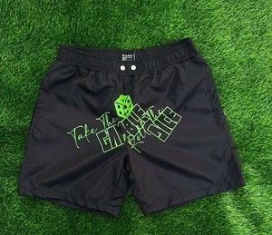 men wholesale short high quality short custom design for fashion acid wash with sun faded with distress embroidery - Product Image 4