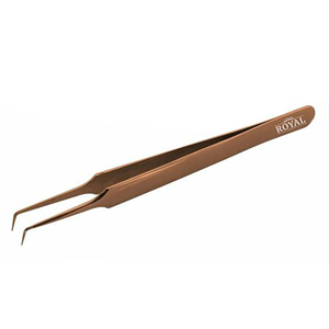 Pince à épiler professionnelle en acier inoxydable de haute qualité, personnalisable avec logo, antistatique, durable, à pointe lisse ou dentelée, pour salon de beauté - Product Image 1