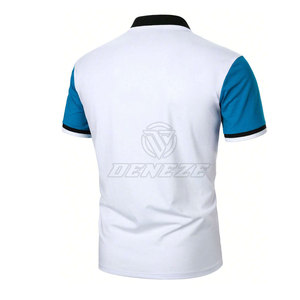 Chemises polo contrastées en couleurs, fabriquées avec des matériaux de qualité supérieure, prix abordable, chemises polo pour hommes en vente - Product Image 3