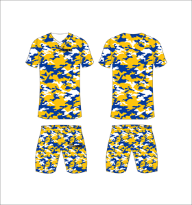 Conjunto de Uniforme de Fútbol Sublimado Personalizado, Patrón Geométrico en Degradado Morado, Transpirable, de Secado Rápido, para Hombres y Niños - Product Image 5
