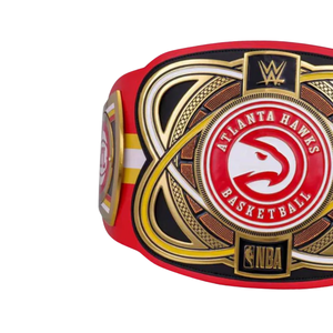 Ceinture de championnat de basketball des Atlanta Hawks, personnalisable, de haute qualité, rouge et or, ceinture sportive personnalisée, ceinture de champion, pour collectionneurs - Product Image 3