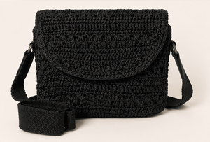 Sac bandoulière bohème en crochet marron, fermeture éclair, éco-responsable, durable, pour voyage, extérieur, shopping, toutes saisons - Product Image 4