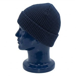 Classic Ribbed Knit Beanie Hat Solid Color Warm <b>Winter</b> <b>Cap</b> Unisex Adult 56-58CM Acrylic Folded Cuffed Style Casual Wear - Product Image 3
