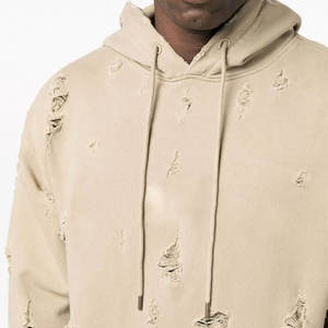 <b>Top</b> Trending Custom Streetwear Women <b>Distressed</b> Hoodies Cotton French Terry <b>Distressed</b> Vintage Wash Pullover soft Women Hoodie - Product Image 5