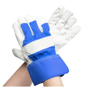Gants de sécurité industriels haut de gamme en cuir de chèvre pleine fleur, anti-vibration, avec manchette de protection, pour travaux lourds et de rigging au Canada - Product Image 6