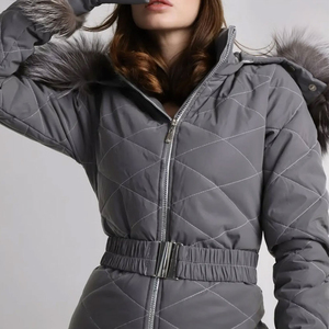 Two Piece Hooded 100% Polyester for Ski <b>Suit</b> with Zipper Closure <b>Waterproof</b> Windproof Jacket and Pants Set for <b>Men</b> Women - Product Image 6