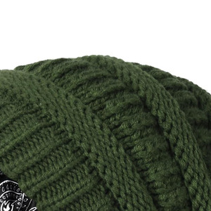 Hot Selling 100% Acrylic Knitted <b>Beanie</b> Hat Breathable <b>Waterproof</b> Adjustable Unisex Stylish Warm Hand Drawn Design - Product Image 3