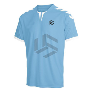 Nouveaux maillots de football de club unisexes, couleur personnalisée, design d'équipe imprimé, respirant, court, 100% polyester, maillots de football de haute qualité - Product Image 2