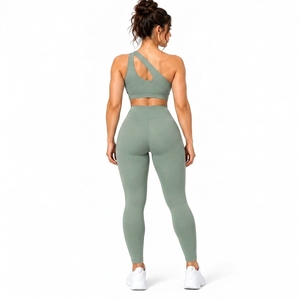 Custom Gym Bra and <b>Leggings</b> High Quality Luxury Outfit Wear 3 Piece Pants Sport Fitness <b>Women</b> Yoga Sets for <b>Women</b> with logo - Product Image 2