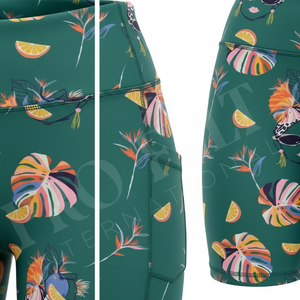Shorts de yoga pour femmes anti-transpiration, personnalisables avec broderie et impression, extensibles, pour fitness, gym, cyclisme, vêtements de sport d'été, coupe ajustée - Product Image 4