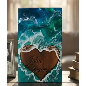 Urna de Madera Personalizada con Forma de Tren – Caja Conmemorativa Grabada con Locomotora, Recuerdo Conmemorativo de AYAANS - Product Image 2
