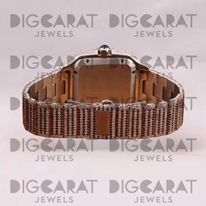 Reloj Elegante con Diamantes Cultivados en Laboratorio, Ideal para Vacaciones en Playa o Resort, Reloj de Pulsera de Acero Inoxidable de Lujo para Venta al Por Mayor - Product Image 3