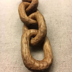 ของตกแต่งโต๊ะกาแฟสำนักงานที่บ้าน โซ่ไม้ 5 ข้อ ของตกแต่งบ้านงานแต่งงานสไตล์ฟาร์มเฮาส์ โซ่ไม้ราคาประหยัด - Product Image 1