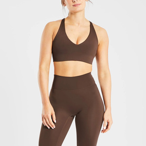 Sujetador Deportivo de Nylon y Spandex sin Costuras ODM para Mujer, Talla Grande, Transpirable, de Alta Sujeción, Personalizado, Último Modelo, Venta al Por Mayor 2027 - Product Image 1