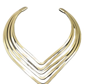 Vente en gros Collier d'artisanat religieux tendance bohème Collier ras de cou plaqué or et argent Chaîne de perles de Rawat Mode principale de perles - Product Image 1