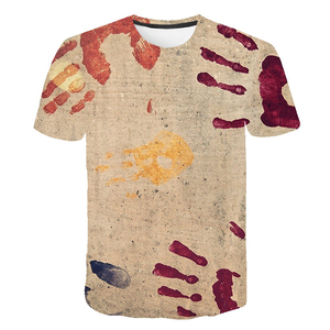 Camiseta de verano con estampado de palmeras para hombre, informal, con cuello redondo, manga corta, moderna, transpirable, con gráfico personalizado. - Product Image 5