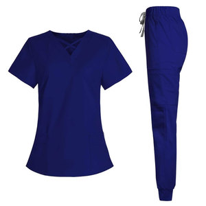 Everyday Women Medical Uniform Comfortable <b>Scrub</b> <b>Top</b> And Cargo Pants For Nurses Doctors And Clinical Professionals - Product Image 1