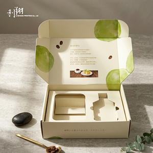 Recyclable Handmade Oblong Dessert Gift Box with Self-Erecting Paperboard Design Four-Color Printing Laminate/Glitter/Bronzing - Product Image 4