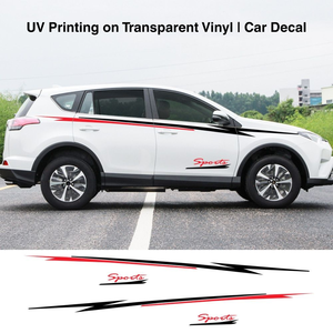 Calcomanía Personalizada para Automóvil de Vinilo Transparente Impresa con UV para Publicidad Vehicular - Product Image 3