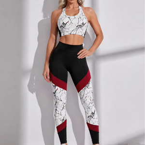 Leggings Deportivos para Mujer SALSTAR, Nuevo Diseño Único, Transpirables, Antibacterianos, Ecológicos, de Spandex/Poliéster, Largo Completo, Cintura Media - Product Image 1