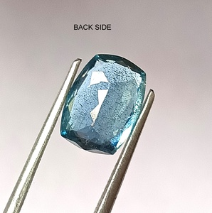 Piedra Preciosa Suelta de Aguamarina Azul Santa María Natural de 2.60 Quilates, Corte Cojín Facetado, Translúcida - Product Image 6