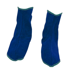Vêtements de sécurité pour soudeurs en cuir de vachette de qualité supérieure, design personnalisé, protège-jambes ignifuges certifiés CE, résistance à la chaleur - Product Image 4