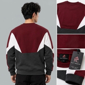 เสื้อสเวตเชิ้ตผู้ชายผ้าฝ้ายแท้ 100% ขายส่ง รับสกรีนโลโก้ แห้งเร็ว คุณภาพเยี่ยม รุ่นใหม่ล่าสุด แขนยาว - Product Image 2
